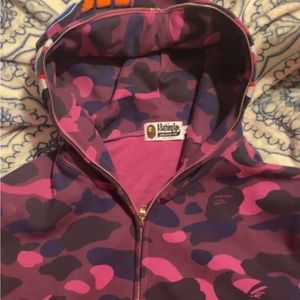 Bape hoodie purple